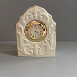 Vintage 1990s Lenox Sandhurst Quartz Desk Mantle Clock Small ***New Battery***